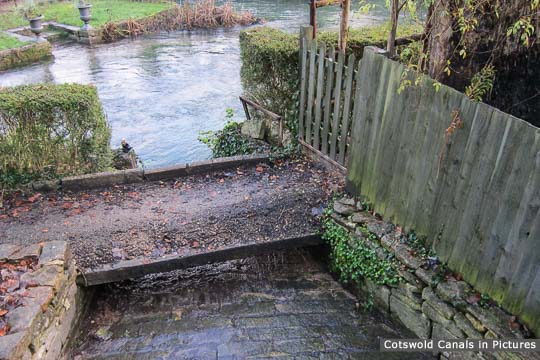 Spill Way near Ile's Bridge showing canal run-off into River Frome