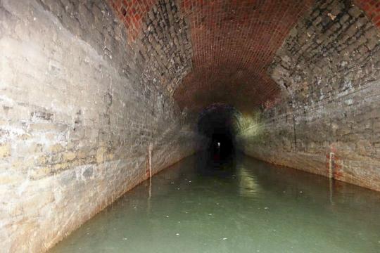 Sapperton Canal Tunnel - looking towards Coates Portal