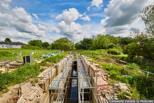 Westfield Lock being restored after being buried for 50 years